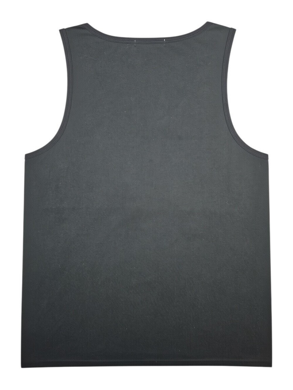 Black Faux Leather Panel Tank Top Casual Sleeveless Summer Streetwear Medium - Picture 3 of 4